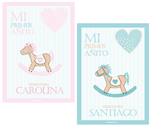 Anotador de deseos Baby Horse (rosa/celeste)